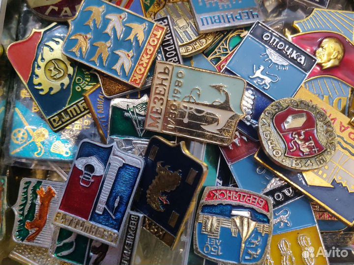 Значки ссср. Гербы, города, республики ссср. оптом