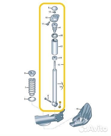 Амортизатор задний Volkswagen Polo CWV 813497 2020