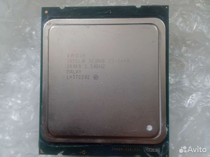 Процессор intel xeon e5 2640 v1