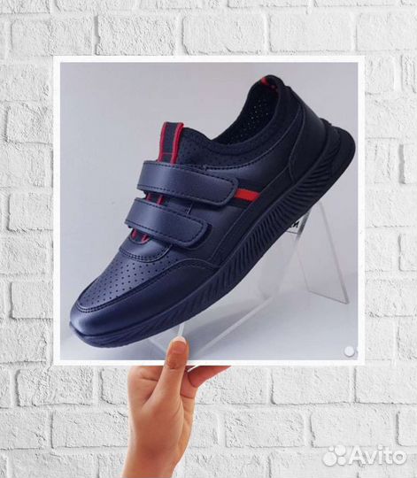 Туфли на липучке на мальчика 34-37