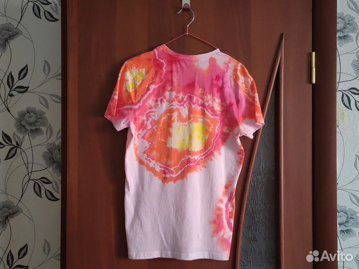 Футболки топы окрашенные вручную tie dye S