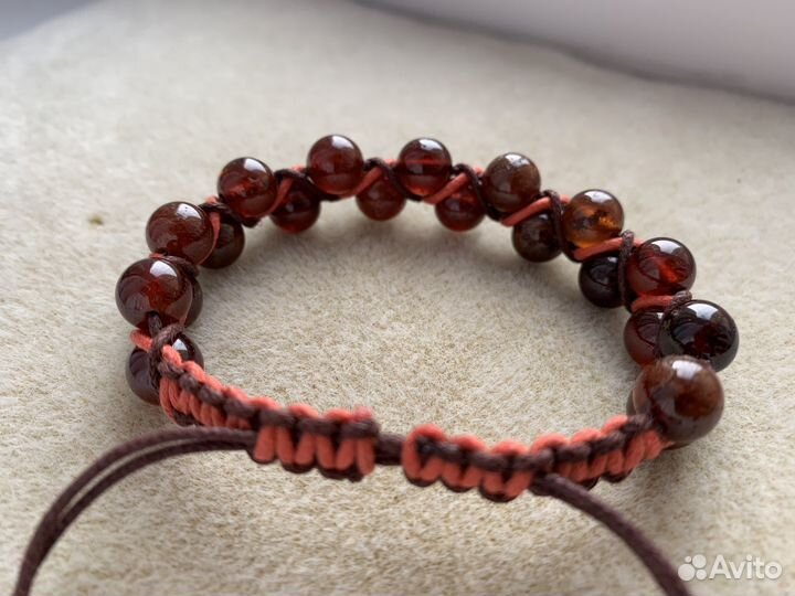 Браслет из натурального Граната