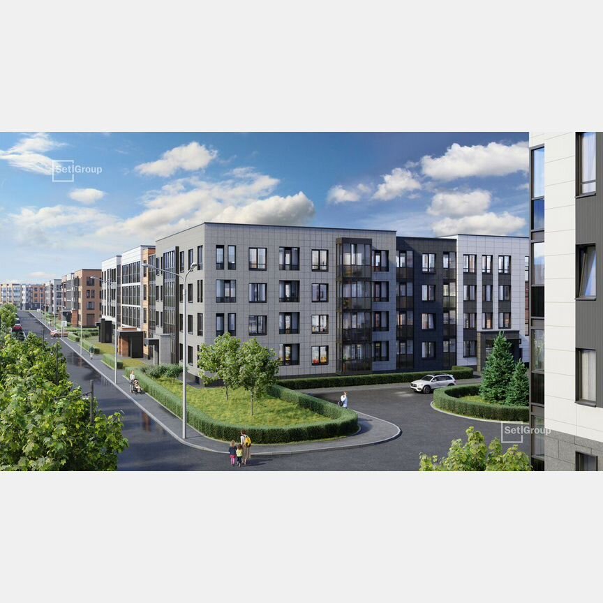 1-к. квартира, 34,1 м², 1/4 эт.