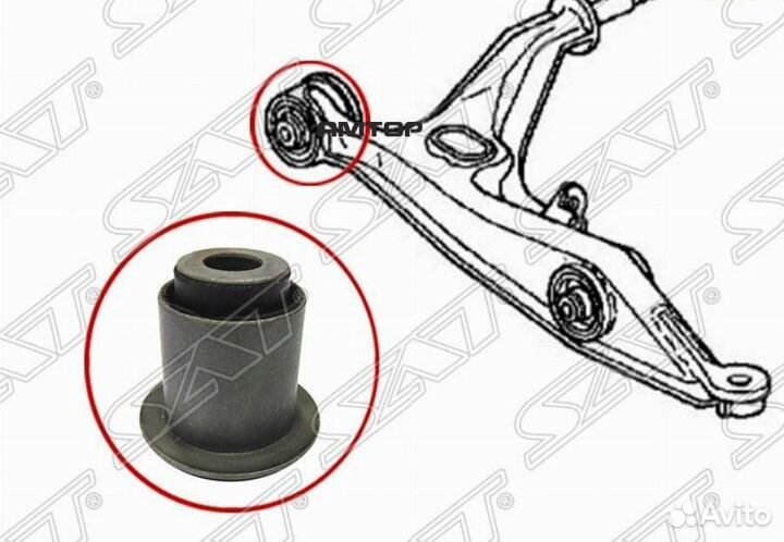 SAT ST-51393-S04-G00 Сайлентблок FR переднего нижн