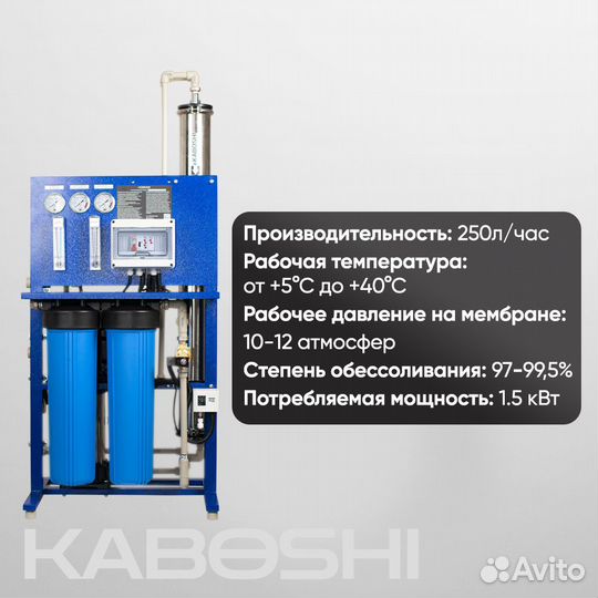 Комплексная система водоочистки RO1*4040 250 л/час