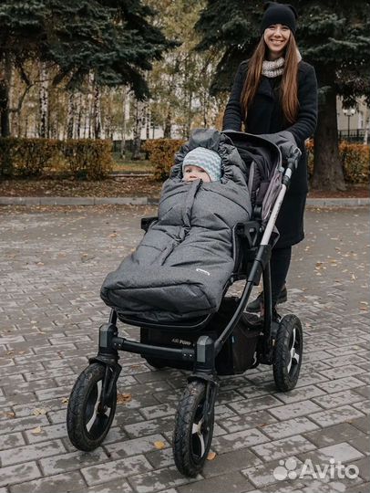 Конверт в коляску -санки весенне-зимний