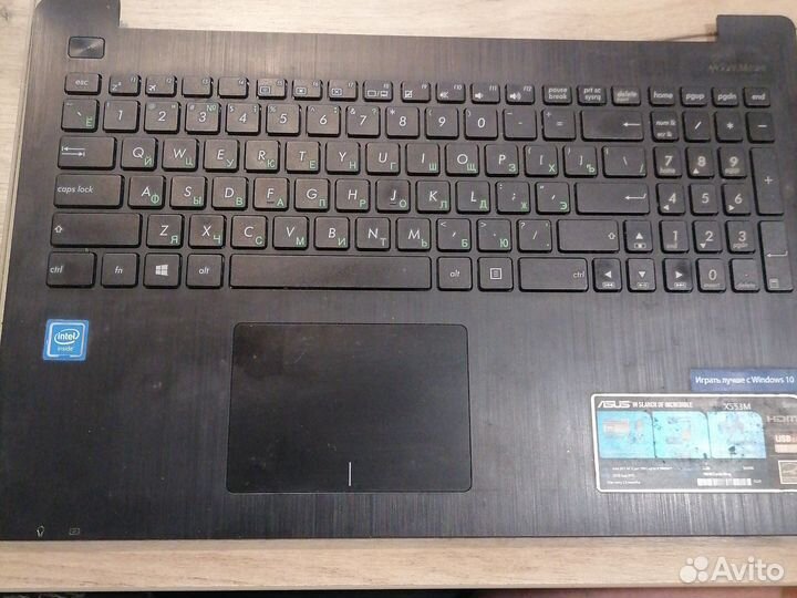 Топкейс +клавиатура asus x553m