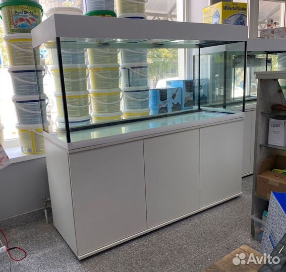 Аквариум 525л с тумбой Белый