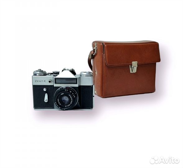 Фотоаппарат Zenit E + вспышка чайка
