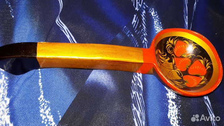 Ковш- черпак хохлома, 28 см, раритет, СССР