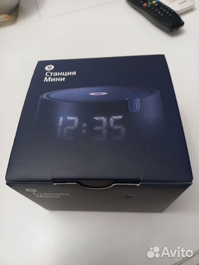 Яндекс станция мини с часами новая