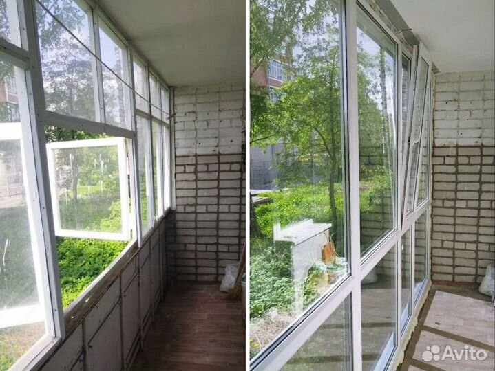Окна пвх под ключ / остекление балконов и лоджий