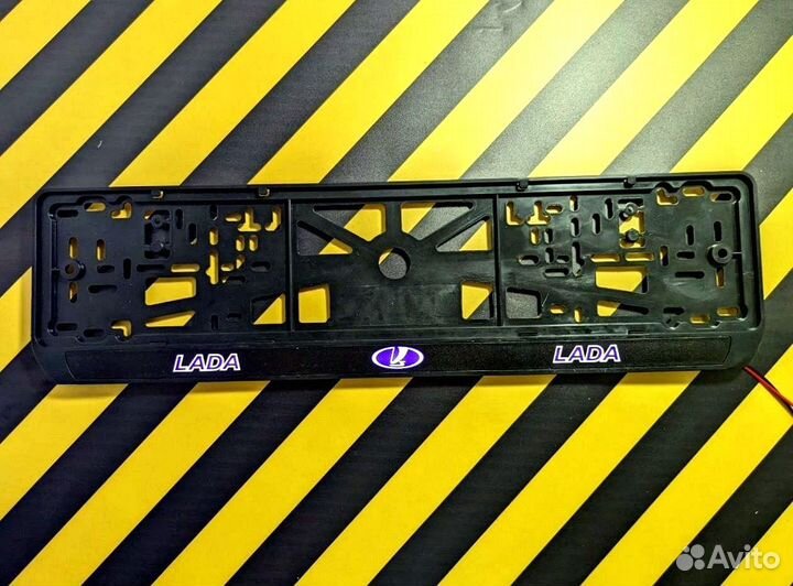 Номерная рамка c вашим логотипом и дизайном