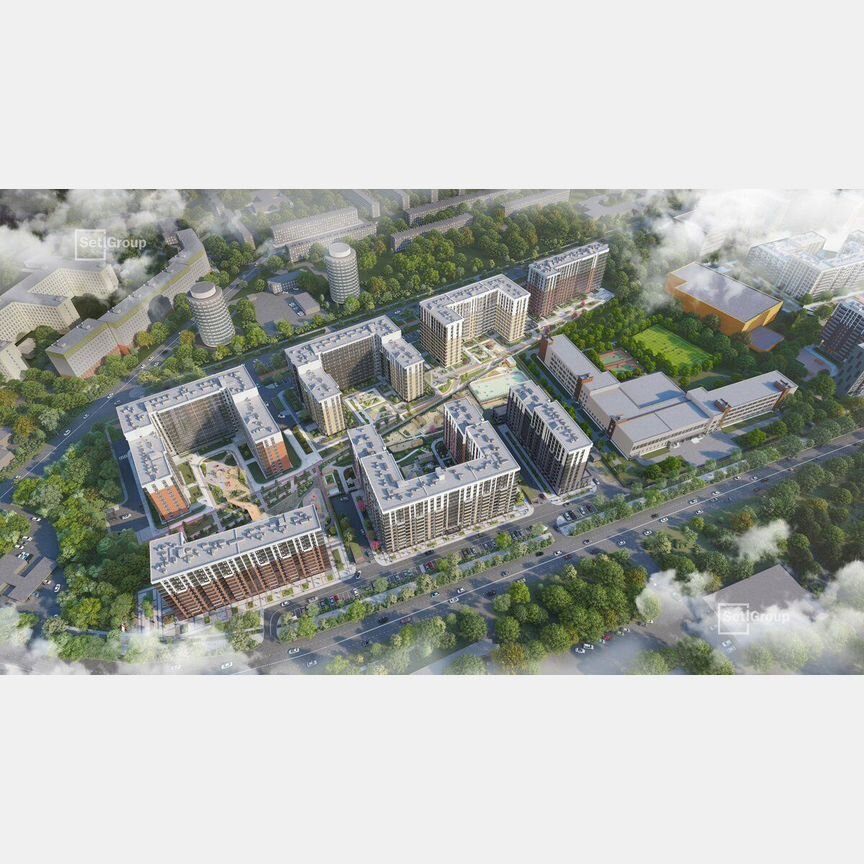 2-к. квартира, 52,1 м², 3/12 эт.