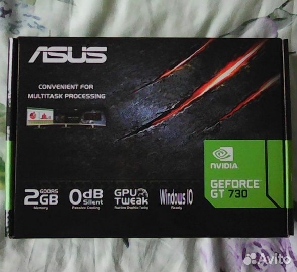 Видеокарта asus nvidia geforce GT730 2Gb gddr5