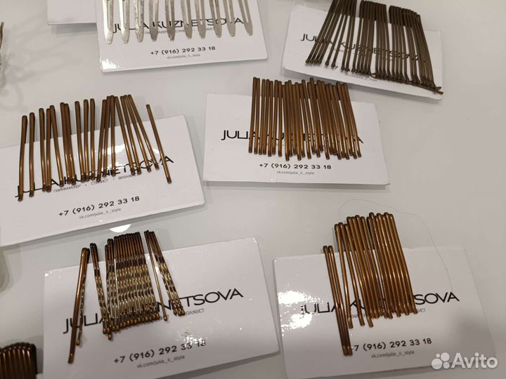 Заколки, невидимки, резинки, шпильки, зажимы