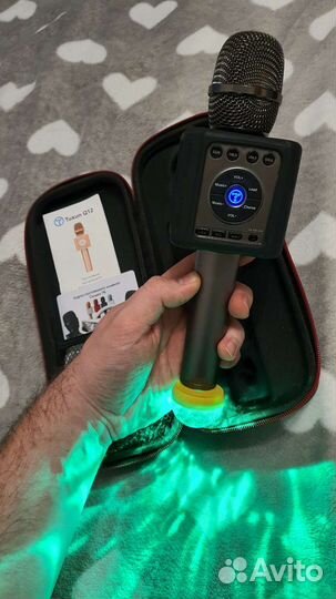 Караоке микрофон Bluetooth с колонкой tuxun q12