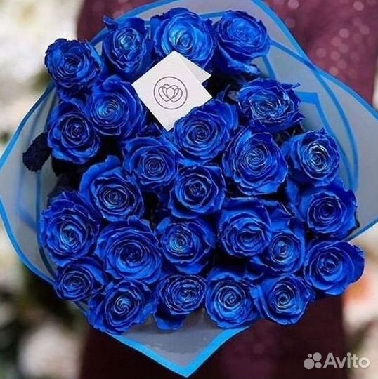 Синие розы Доставка цветов