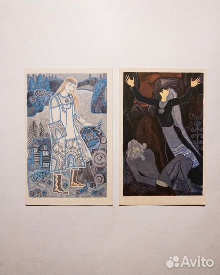 Калевала (худ. Тамара Юфа): набор открыток