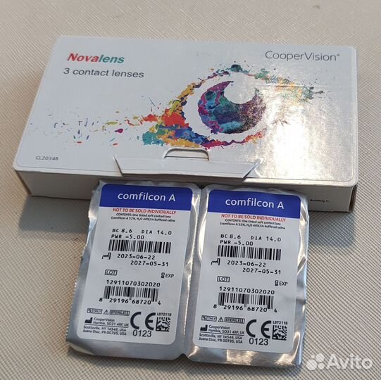 Линзы контактные Cooper Vision