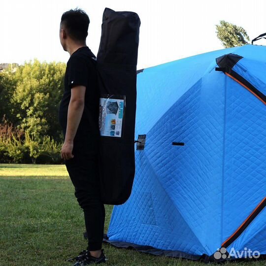 Палатка для зимней рыбалки трехслойная