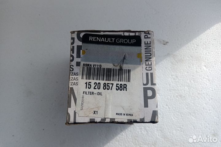 Фильтр масляный Renault оригинал