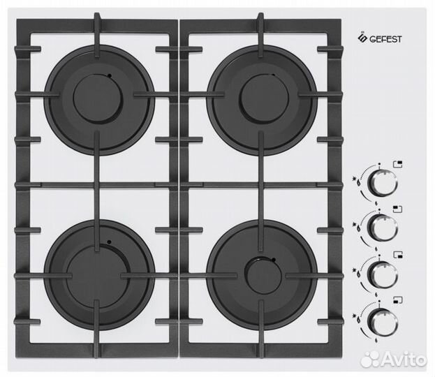 Поверхность варочная Гефест сг свн 2230 К12 (бел