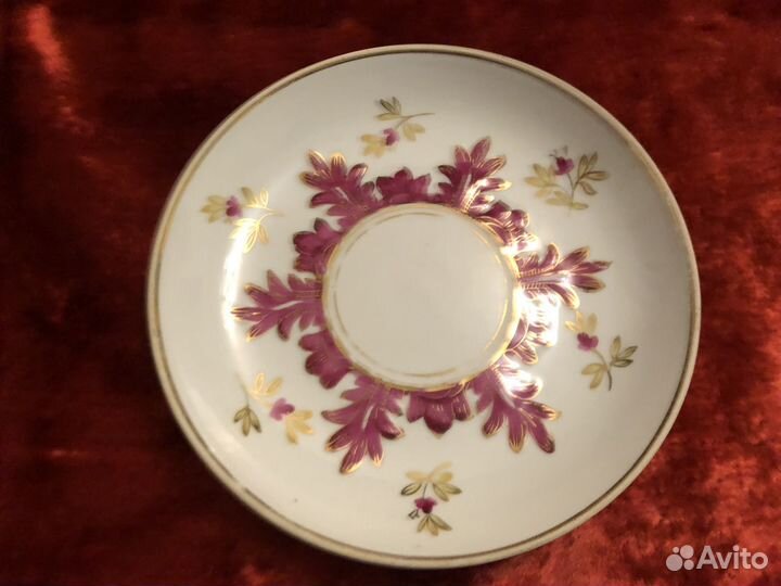 Блюдце Барбарис розовое Вербилки