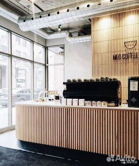 Стойка для кофе, барная стойка кофе