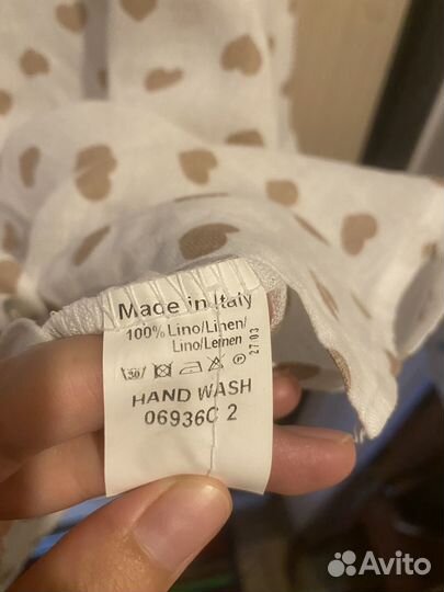 Блузка лен италия оверсайз