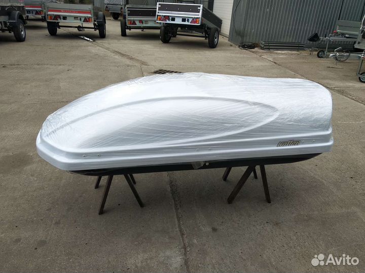 Автобокс на крышу Koffer 430 белый