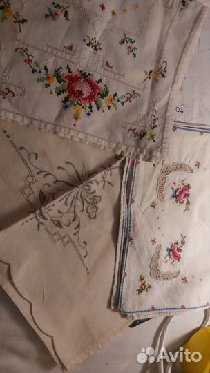 Винтажные салфетки вышивка