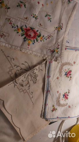 Винтажные салфетки вышивка