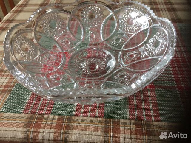 Ваза хрустальная для фруктов