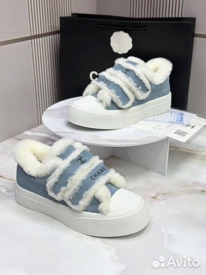 Кеды chanel на платформе