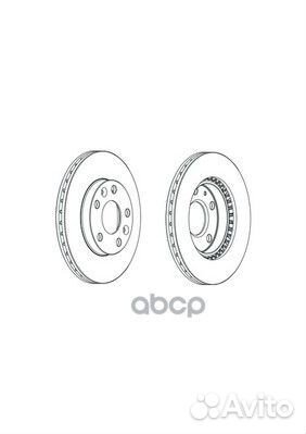 DDF2078C Диск тормозной renault duster 11- пере