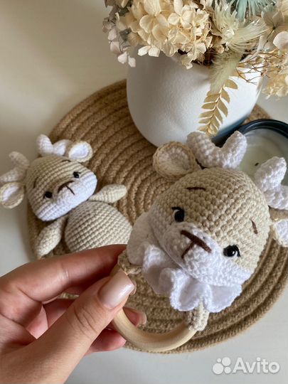 Игрушка олененок ручная работа