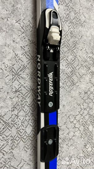 Лыжи детские беговые с насечками и креплением