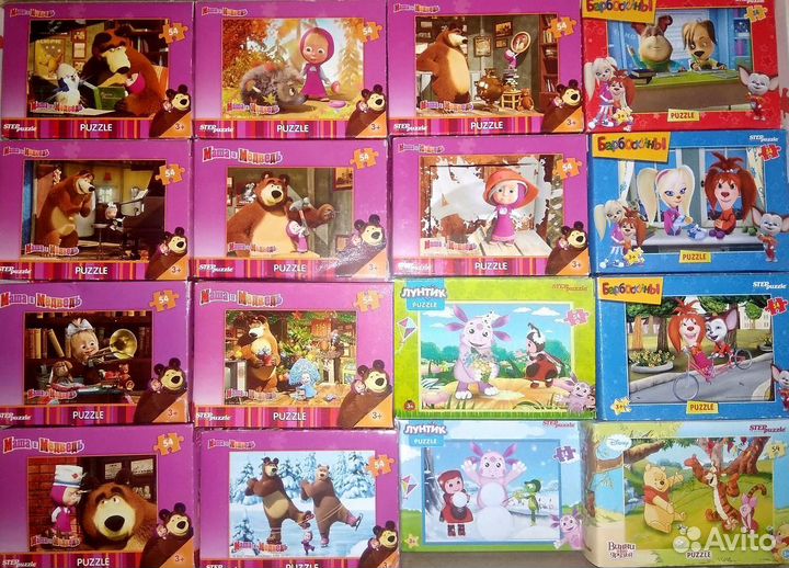 Пазлы новые 54 элемента