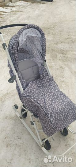 Санки коляска nika kids