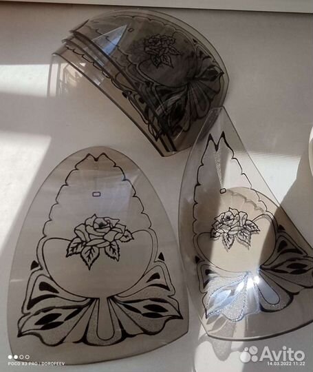 Плафоны для люстры 3шт