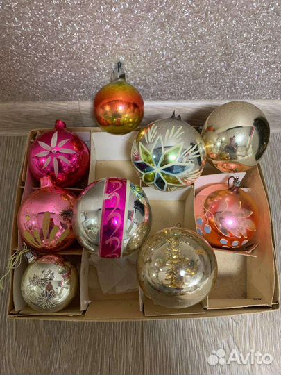 Ёлочные игрушки ссср, ретро очень много