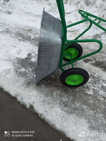 Тачка строительная 1-о колесная, усиленная, 110л