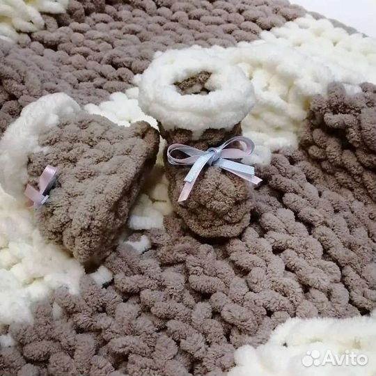 Пинетки вязаные от 0 до 3 месяцев
