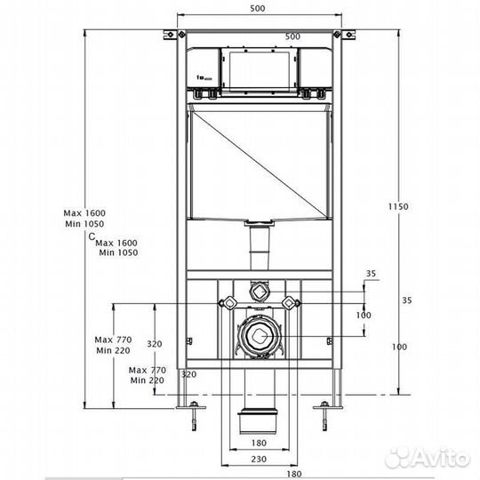 Сет azario инсталляция с панелью смыва + унитаз Ge