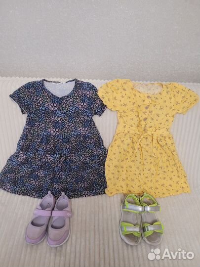 Одежда для девочки 128-134 рр. Обувь 33рр