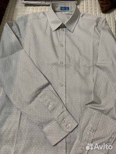 Рубашка школьная 158 Button Blue