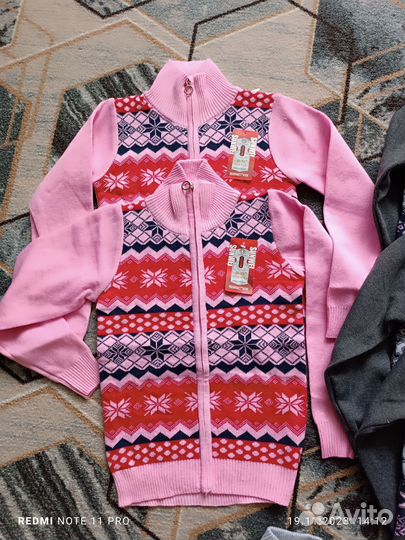 Кофты на молнии 104-110