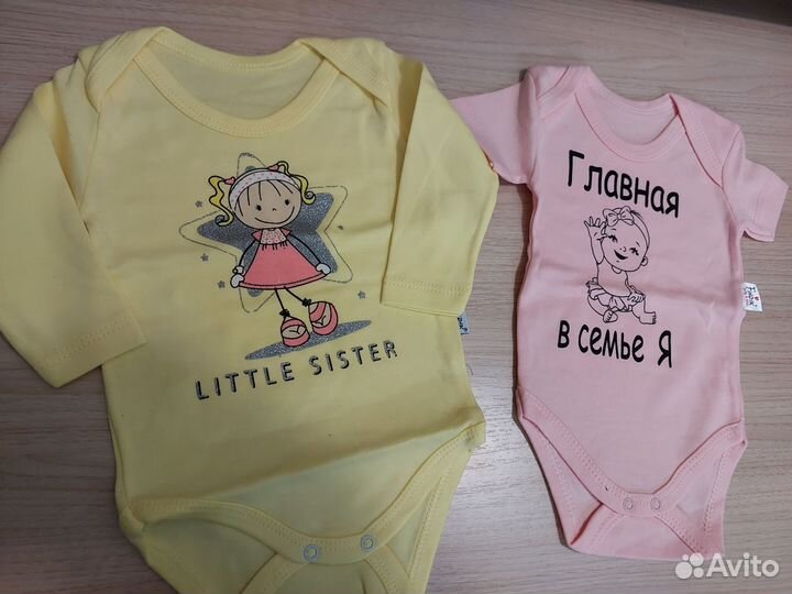 Боди на девочку рост 68