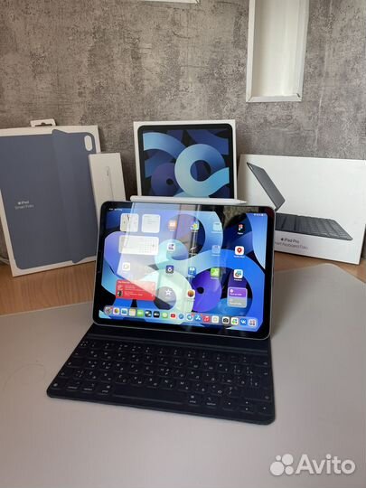iPad Air 4 64gb + Apple Pencil + Keyboard Folio